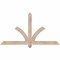Ekena Millwork Redmond Smooth Timber Gable Bracket, Douglas Fir, 60"W x 32"H x 3 1/2"D x 3 1/2"F, 13/12 Pitch GBW060X32X0404RED00SDF - alternate 1